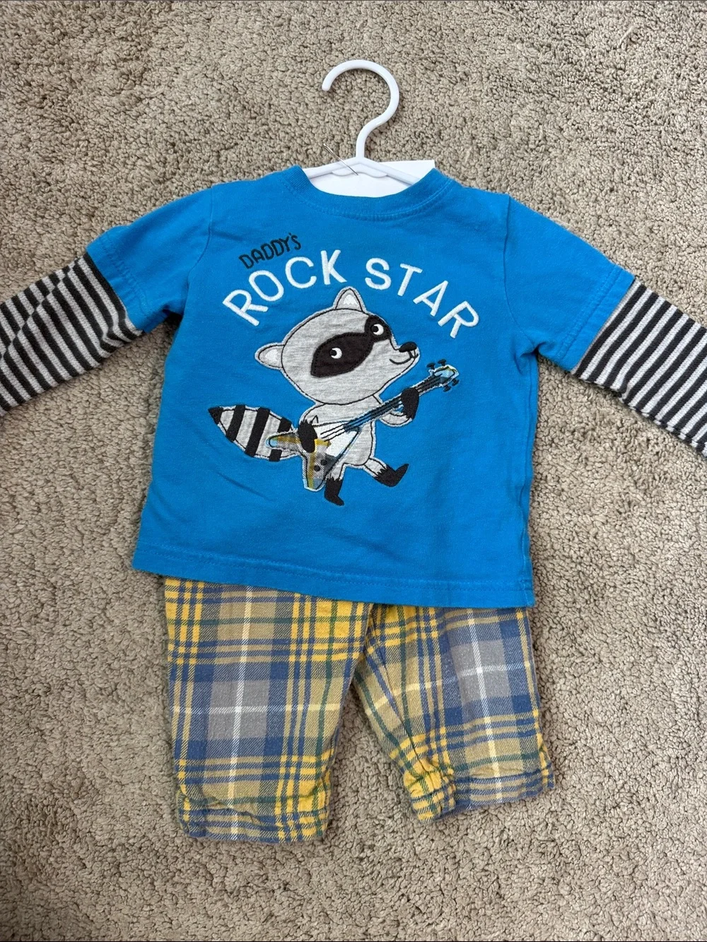 👶 5/$10!! Kids Blue 'Daddy's Rock Star Set